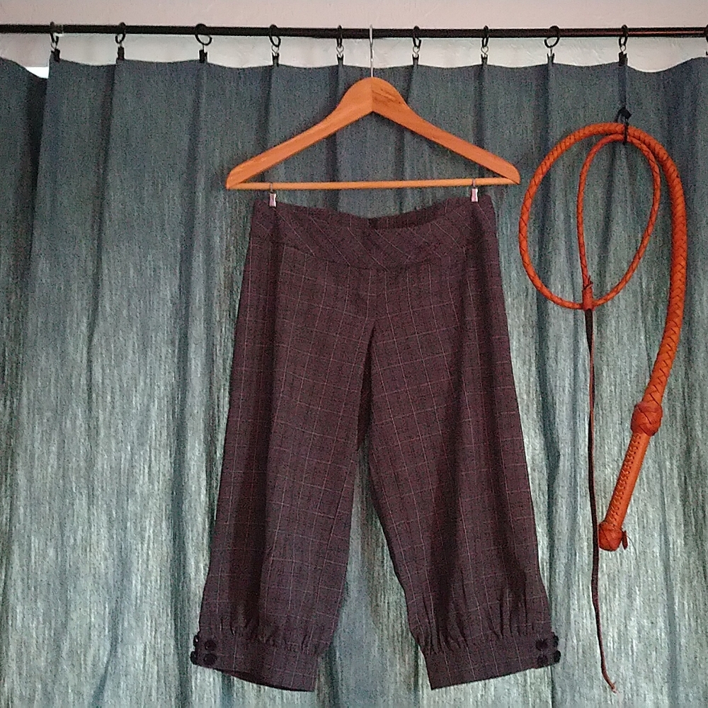 Plaid Harem/Capri Pants